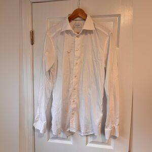Eton men's slim white button down shirt size neck 16 neck